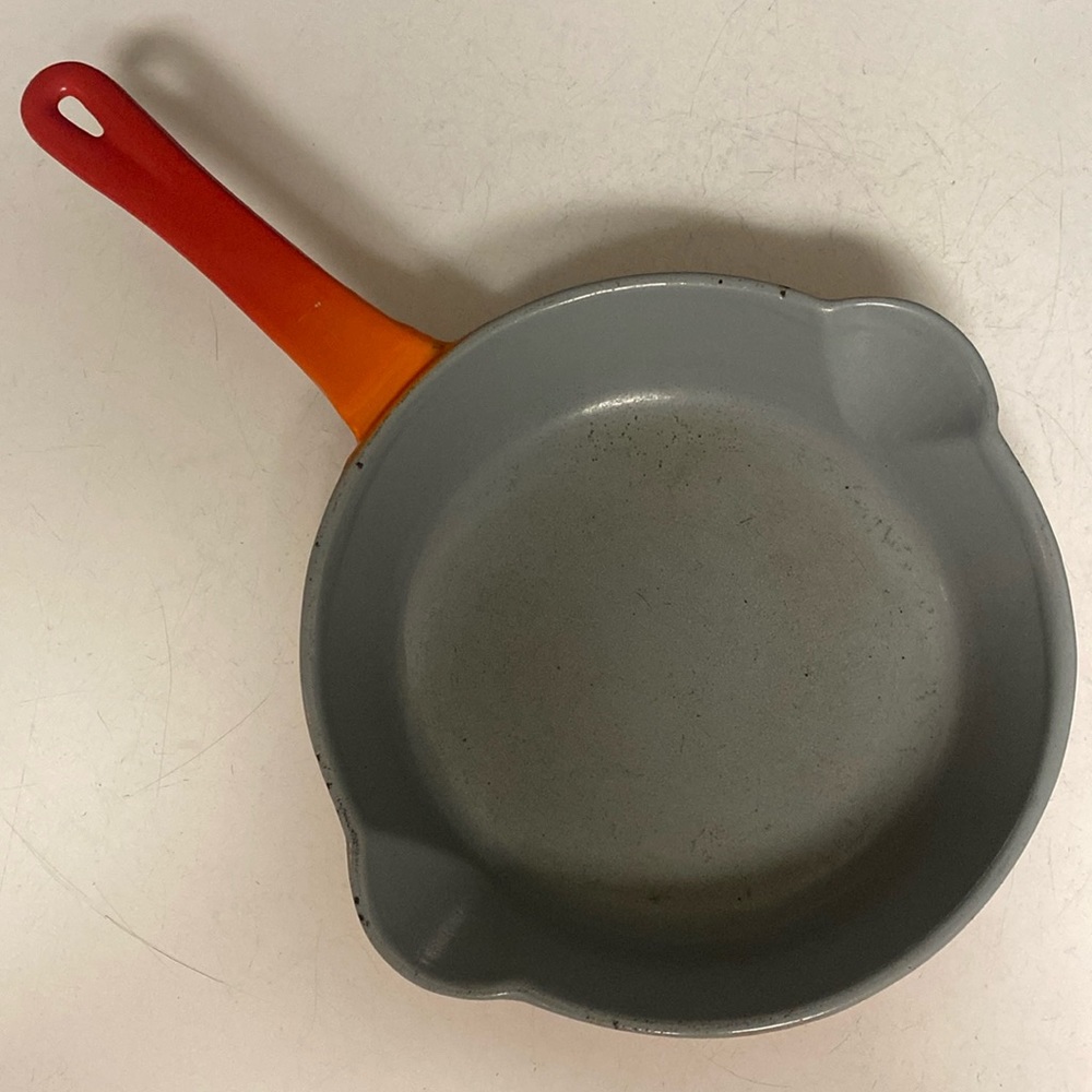 Descoware Flame 7” Nonstick Enamelware Skillet Pan 81-C FE Belgium